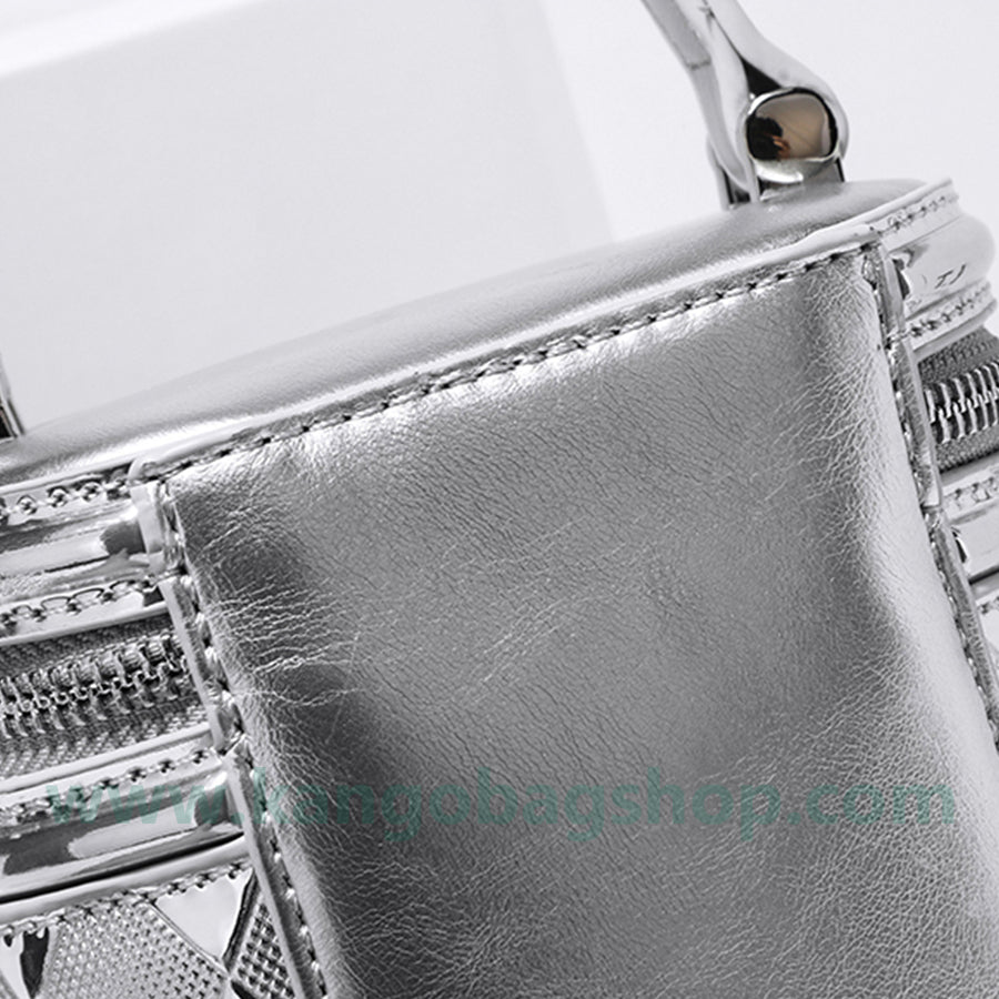 Summer new silver get rich bucket bag senior feeling light luxury handbag shoulder bag