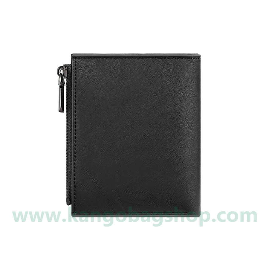 New soft leather simple men's wallet large capacity business wallet men's double zipper walle