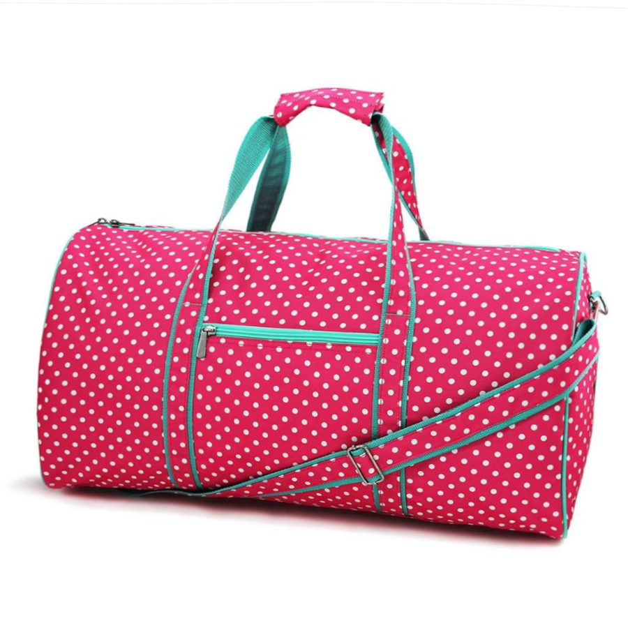 Personalized Houndstooth Gym Duffel Bag Monogram Duffel for Overnight Gym Sport Beach Vacation