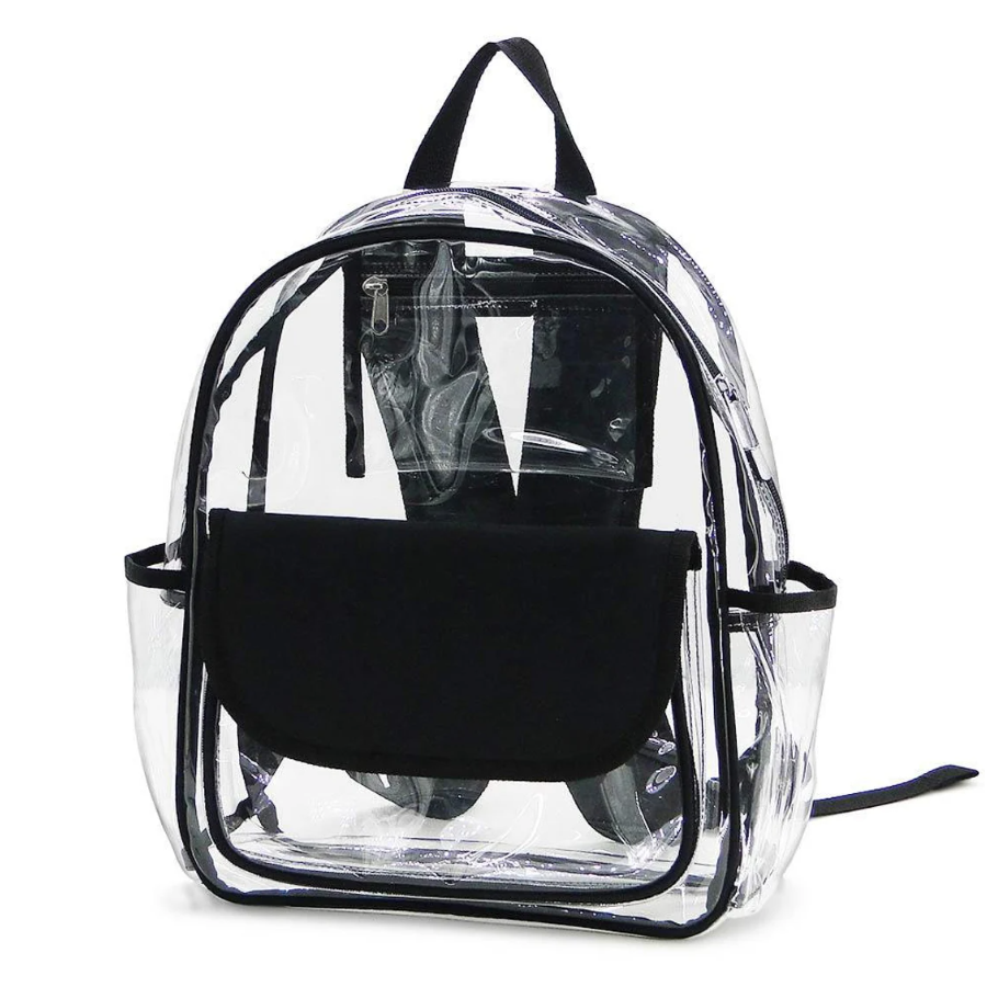 Monogram Clear backpack, monogram Clear backpack, personalized Stadium backpack, Momogram clear bag