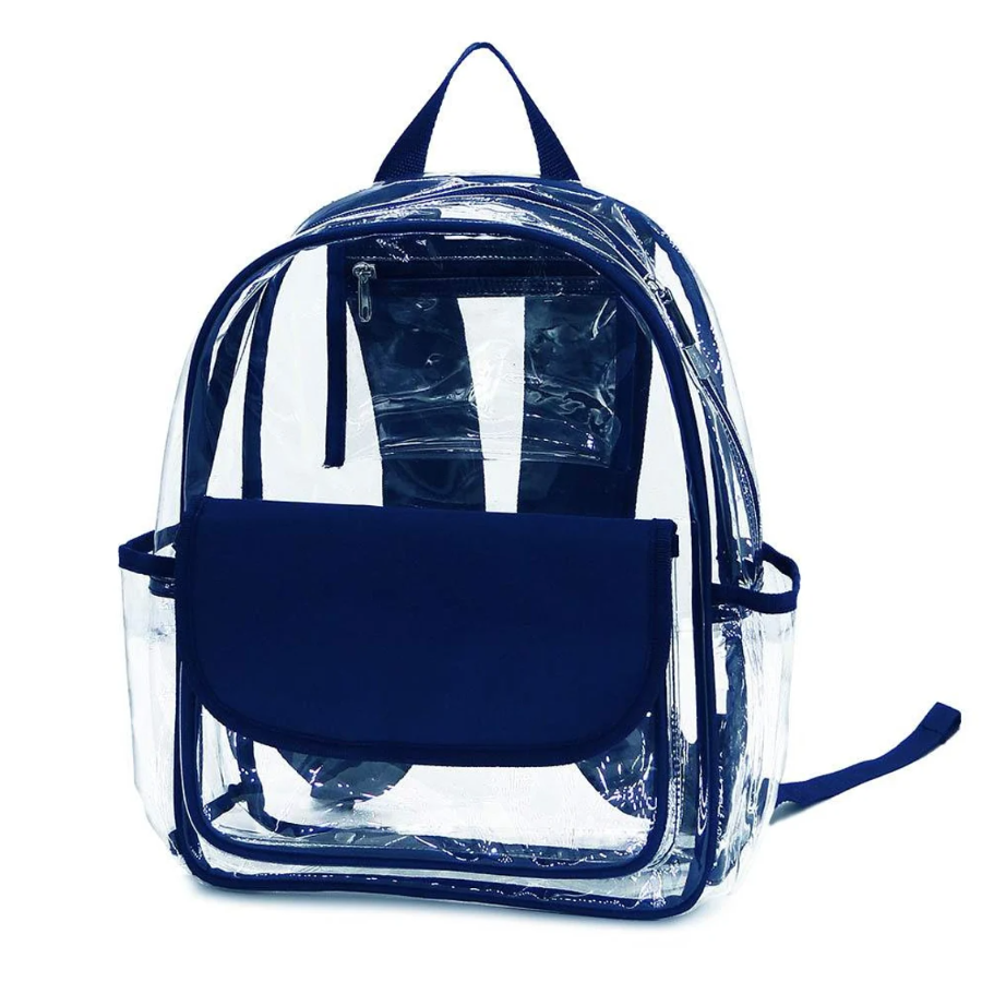 Monogram Clear backpack, monogram Clear backpack, personalized Stadium backpack, Momogram clear bag