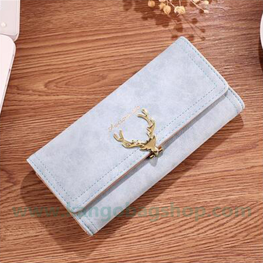 Ladies long purse frosted fashion cool wallet students casual simple atmosphere handbag