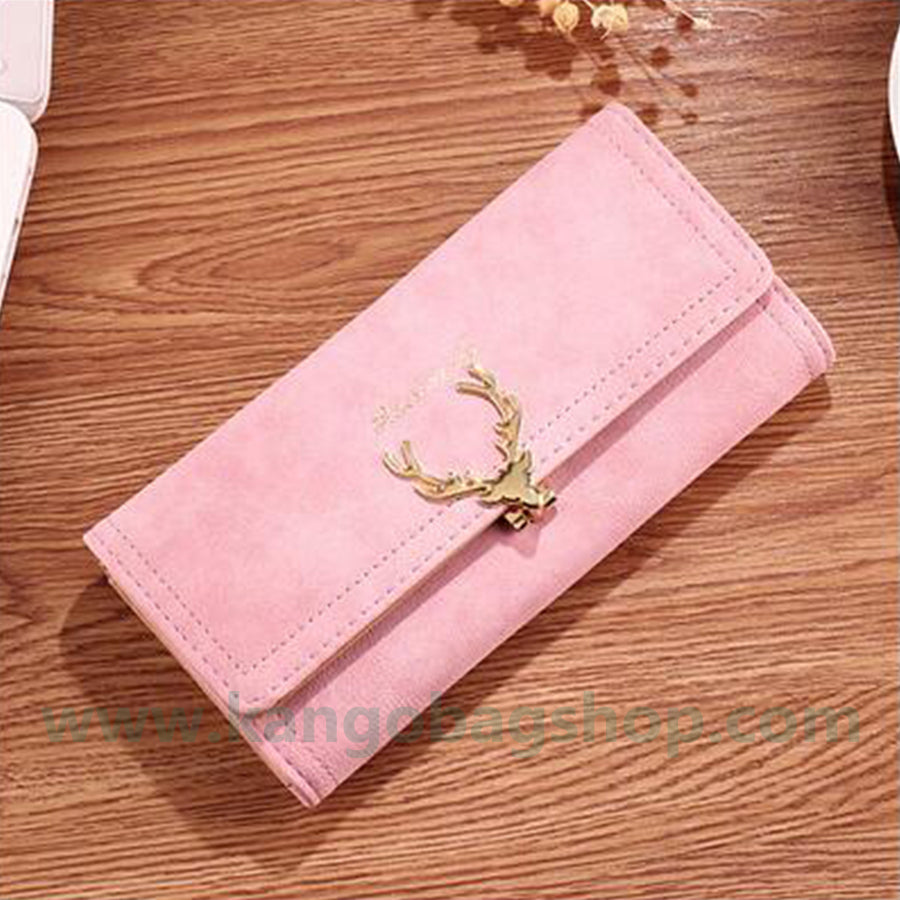 Ladies long purse frosted fashion cool wallet students casual simple atmosphere handbag