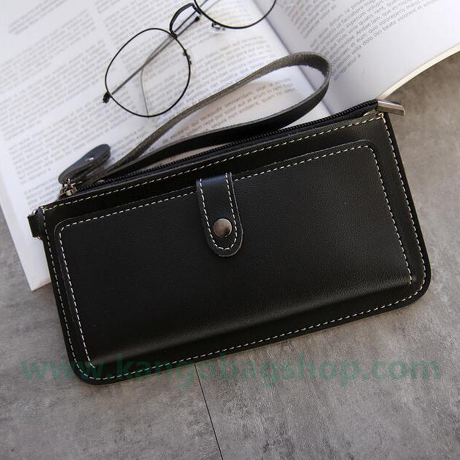 The female section student Harajuku simple small fresh ultra-thin change bit multi-functional mobile phone wallet