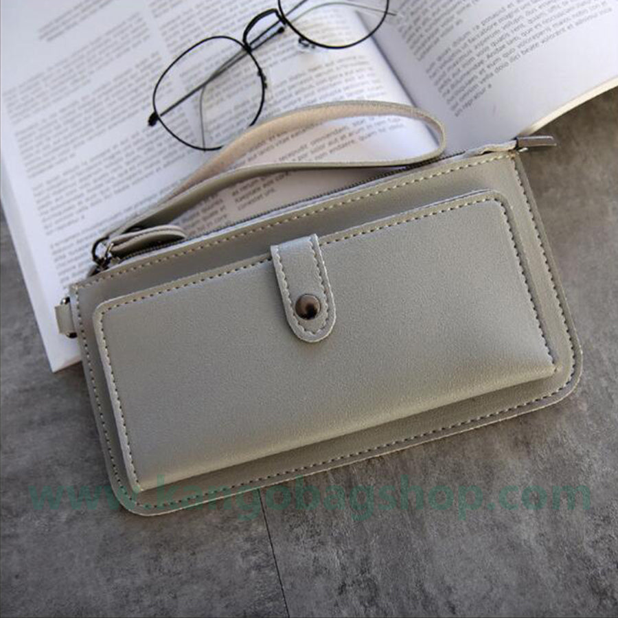 The female section student Harajuku simple small fresh ultra-thin change bit multi-functional mobile phone wallet