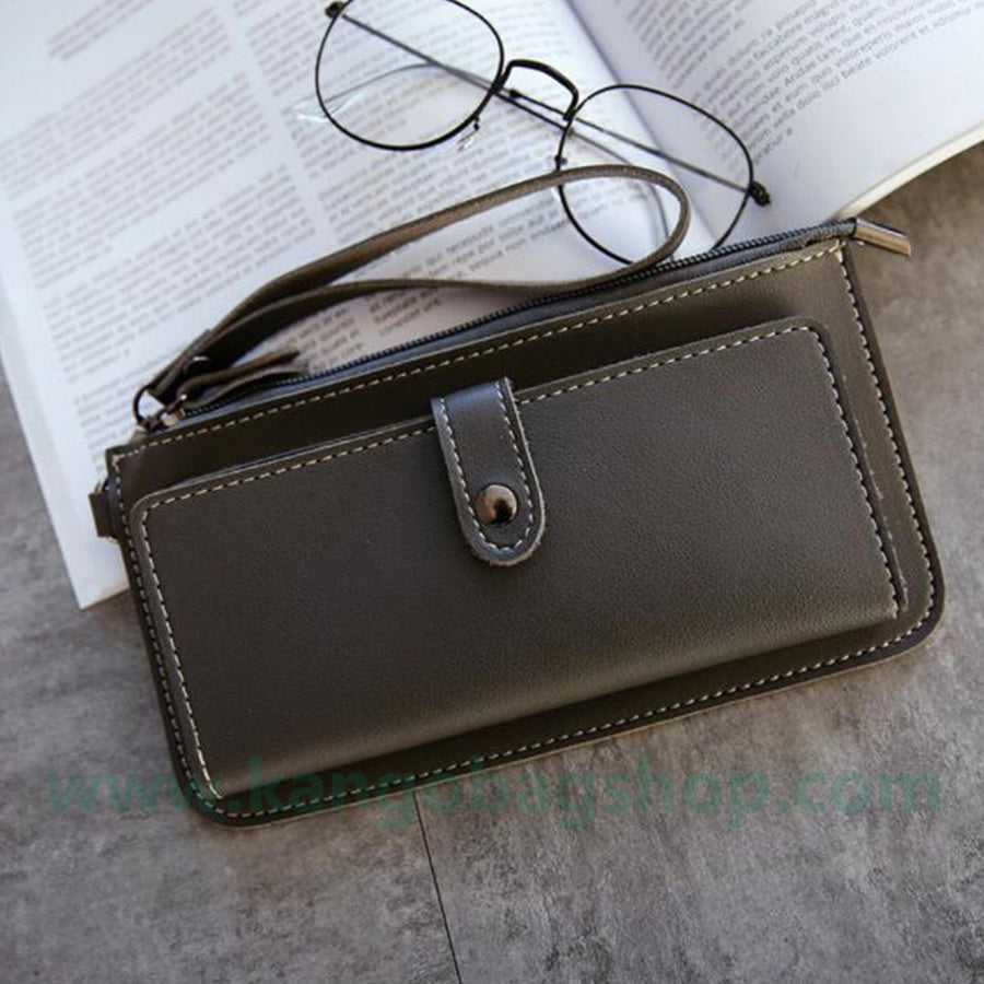 The female section student Harajuku simple small fresh ultra-thin change bit multi-functional mobile phone wallet