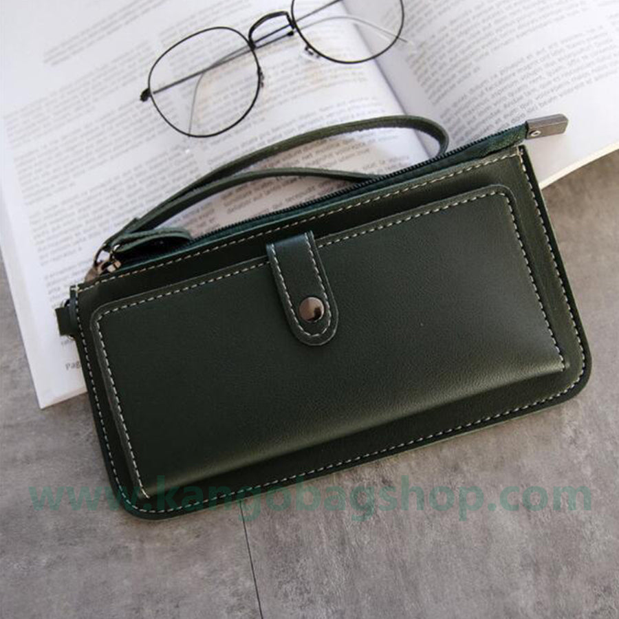 The female section student Harajuku simple small fresh ultra-thin change bit multi-functional mobile phone wallet