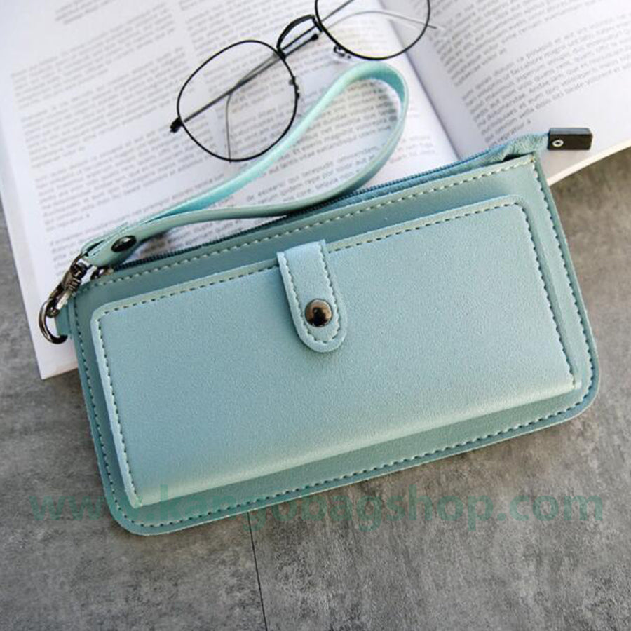 The female section student Harajuku simple small fresh ultra-thin change bit multi-functional mobile phone wallet