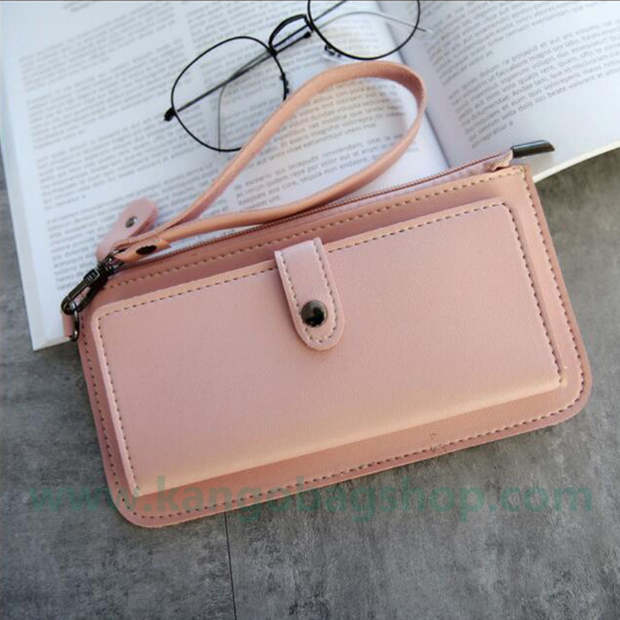 The female section student Harajuku simple small fresh ultra-thin change bit multi-functional mobile phone wallet