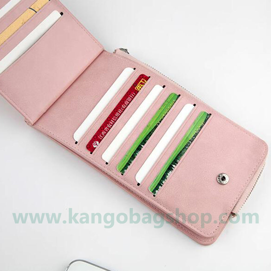 Card bag women's multi-card bit simple card clip multi-functional card bag large-capacity bank ultra-thin wallet one bag women