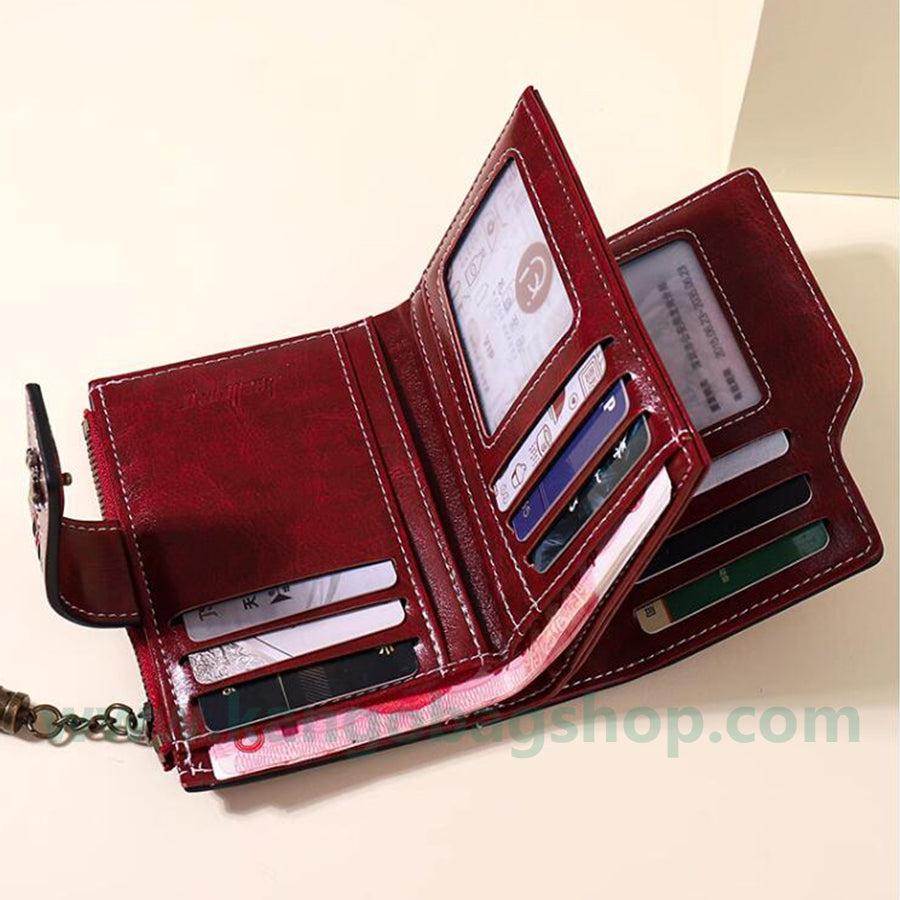 Purse new fashion simple folding pocket purse multi-card slot card purse purse