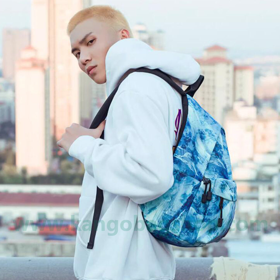 Gender-neutral printed female Korean version of Harajufeng Schoolbag for middle school boys backpack