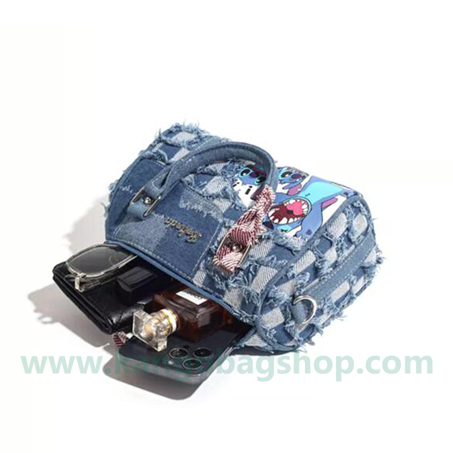 Large capacity pillow bag ladies autumn and winter new high-end niche denim shoulder shoulder shoulder bag