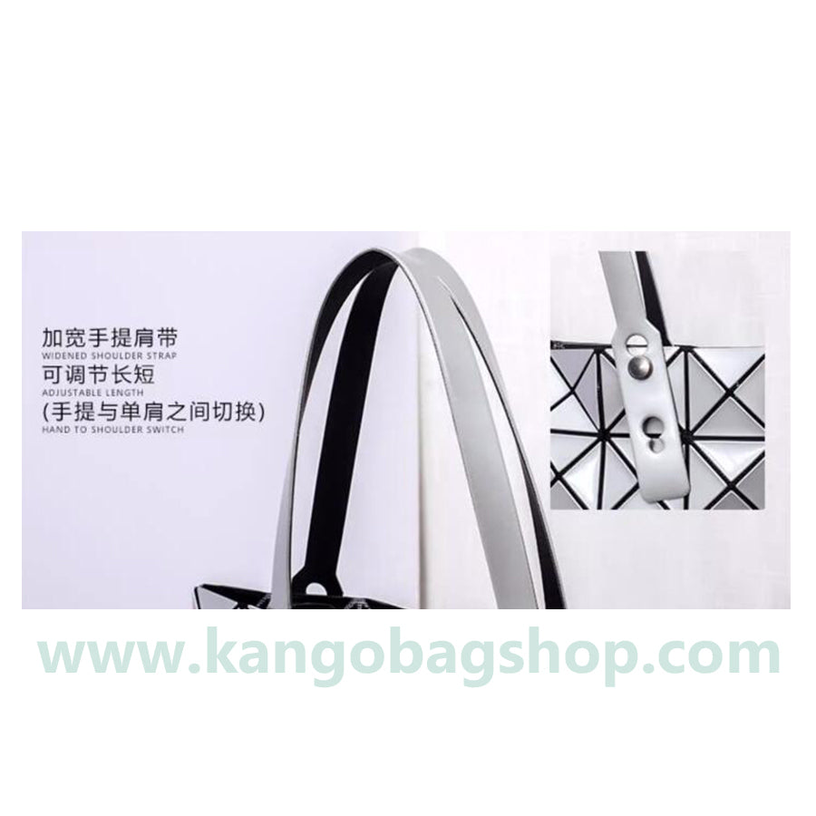 Summer bag women's new fashion shoulder bag folding geometric bag rhombus handbag