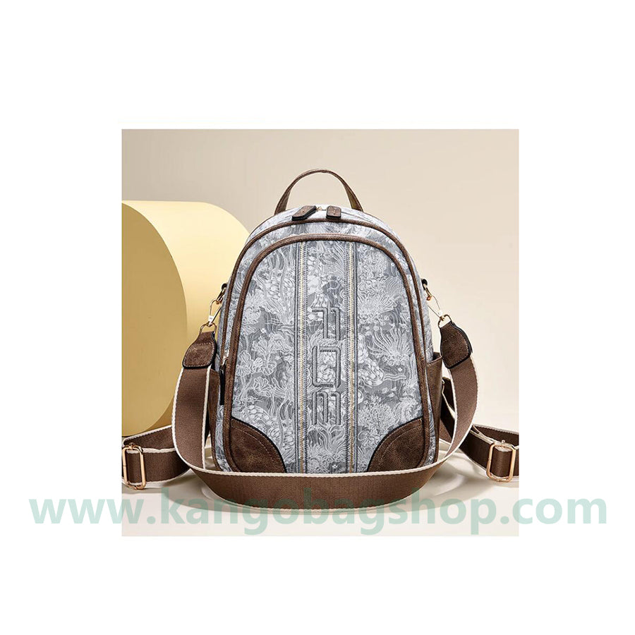 New style embroidered embossed backpack for women to send her mother travel bag go out light retro