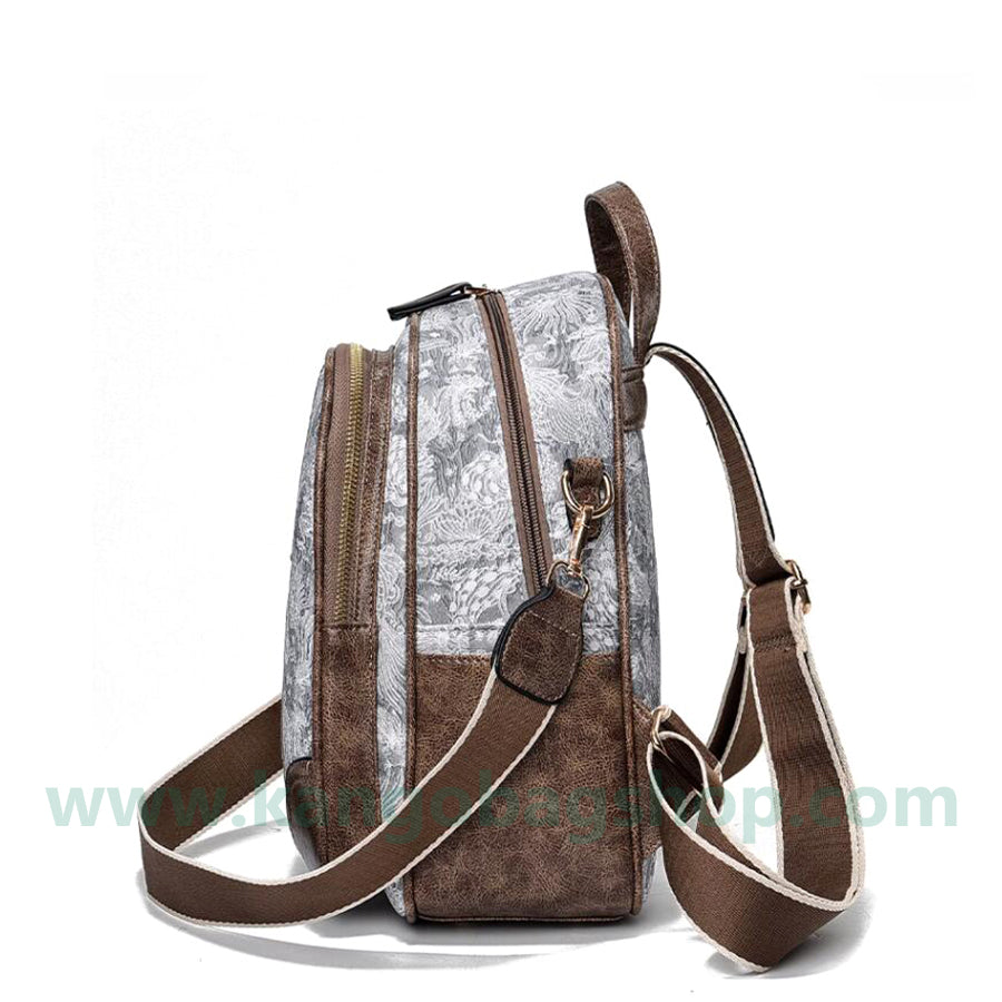 New style embroidered embossed backpack for women to send her mother travel bag go out light retro