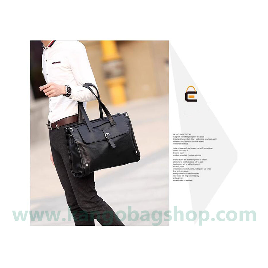 New men's leather handbag briefcase single shoulder bag oblique shoulder bag men's Korean handbag business and leisure bag