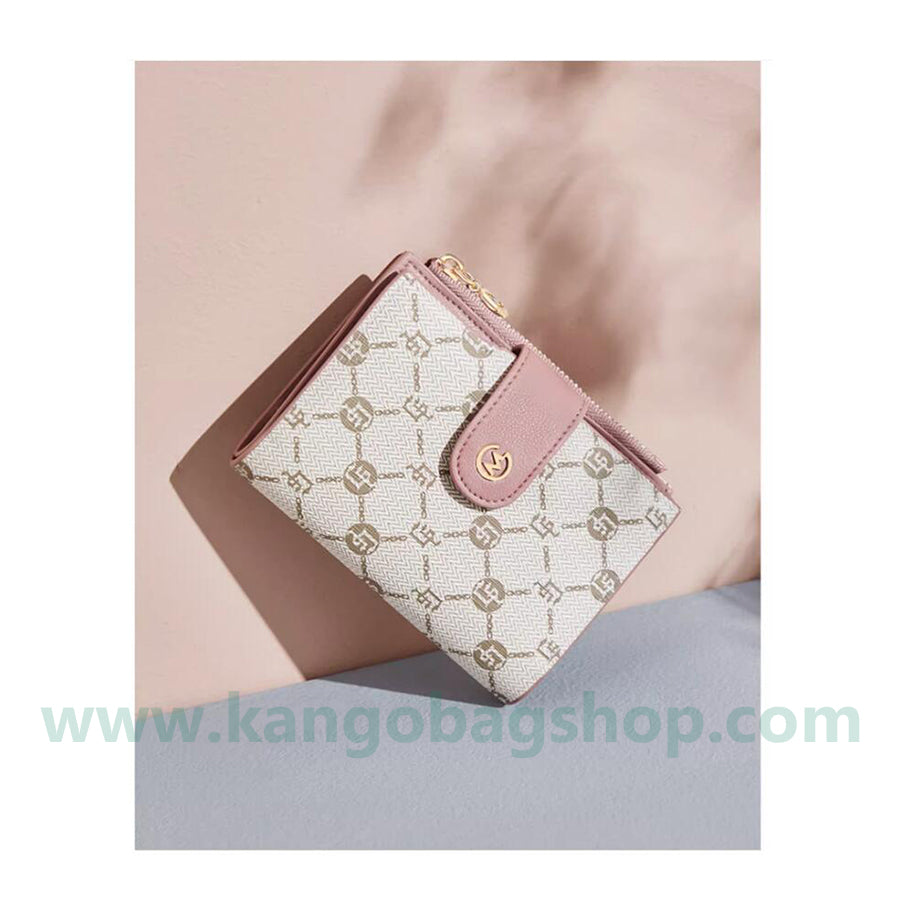 Purse Lady New Fashion Small Pocket Purse small old flower niche design multi-card position card bag