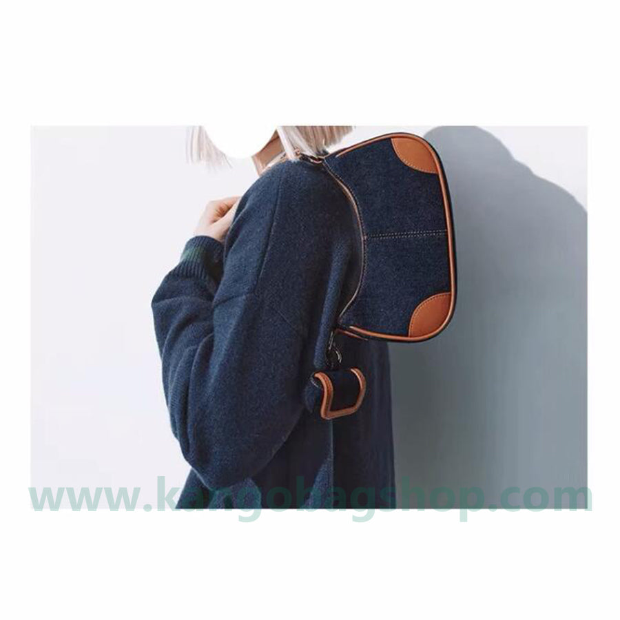 Spring new style ladies color denim casual cross-fit shoulder bag shoulder bag shoulder bag armpit cross-body bag