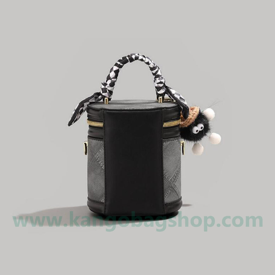 High-grade rhombus bucket bag ladies new scarf tote bag all-round package