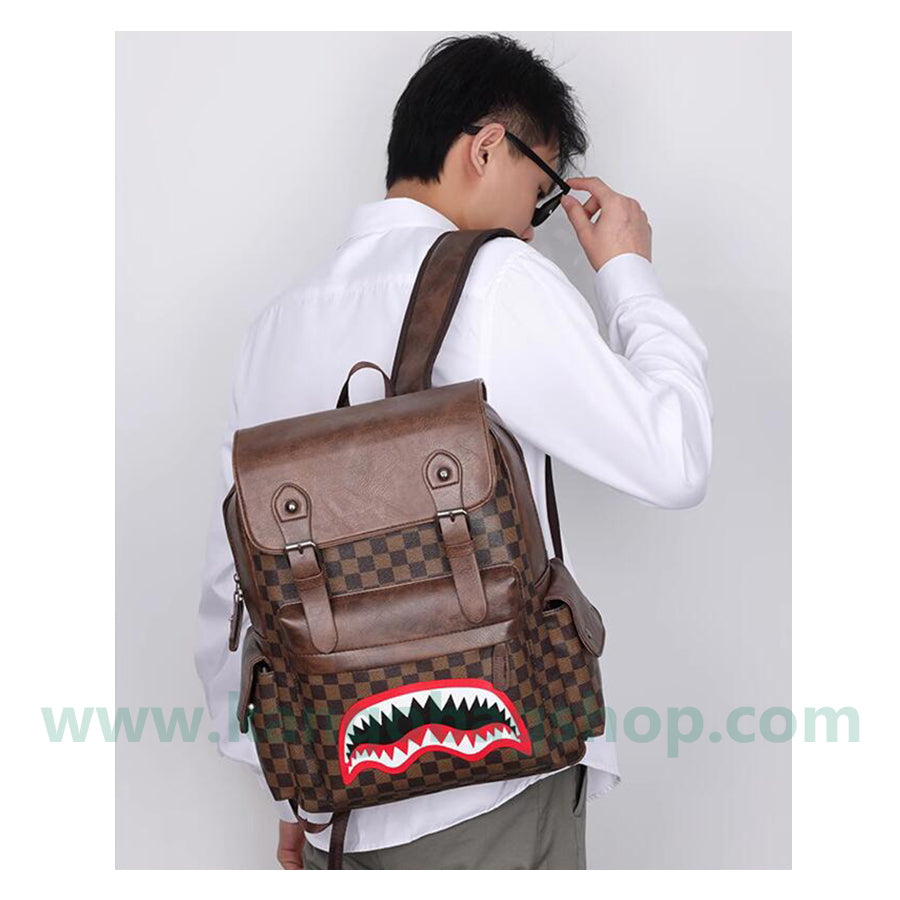 Individual man backpack large capacity high school students junior high school students school bag computer backpack