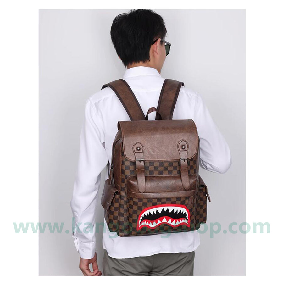 Individual man backpack large capacity high school students junior high school students school bag computer backpack