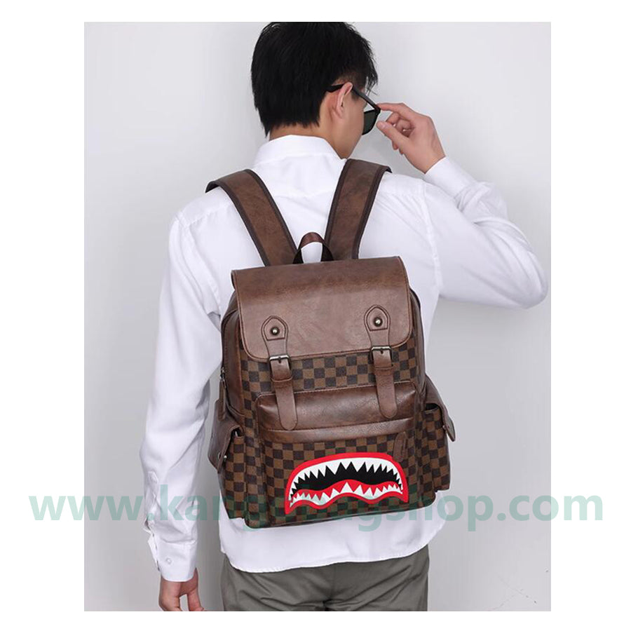 Individual man backpack large capacity high school students junior high school students school bag computer backpack