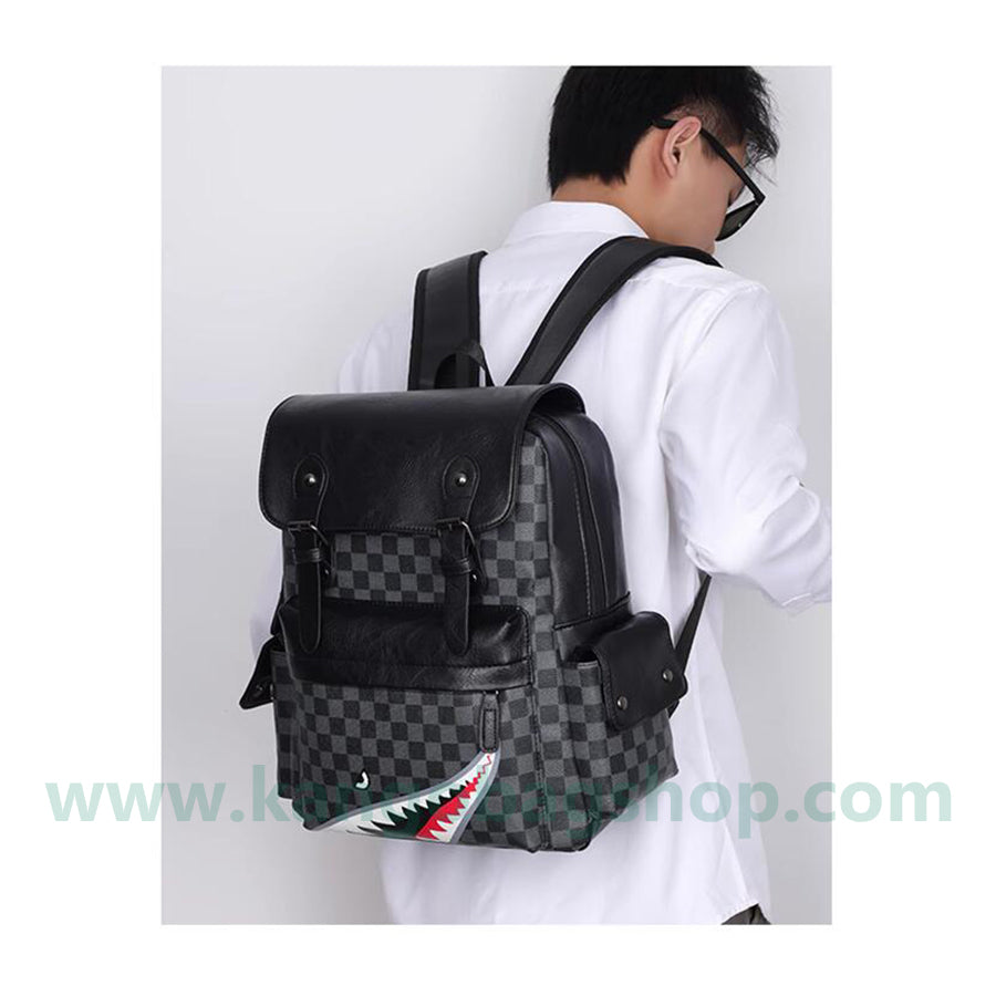 Individual man backpack large capacity high school students junior high school students school bag computer backpack