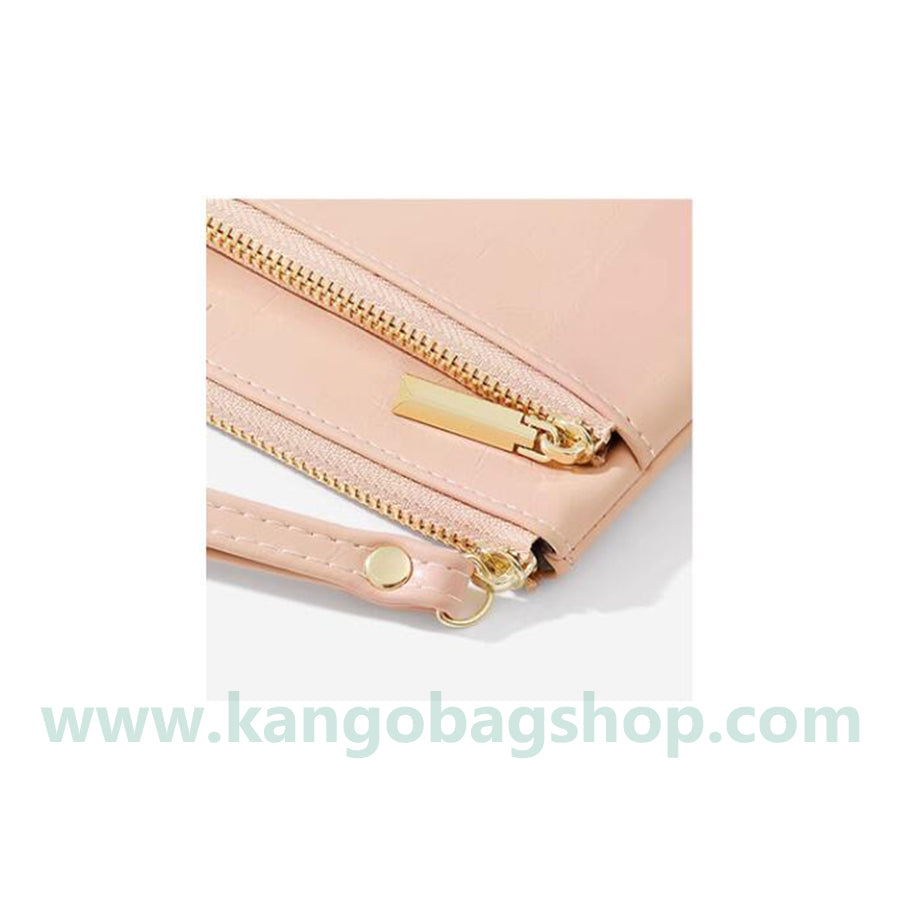 Autumn and winter new long zipper purse simple atmosphere can be put mobile phone soft hand