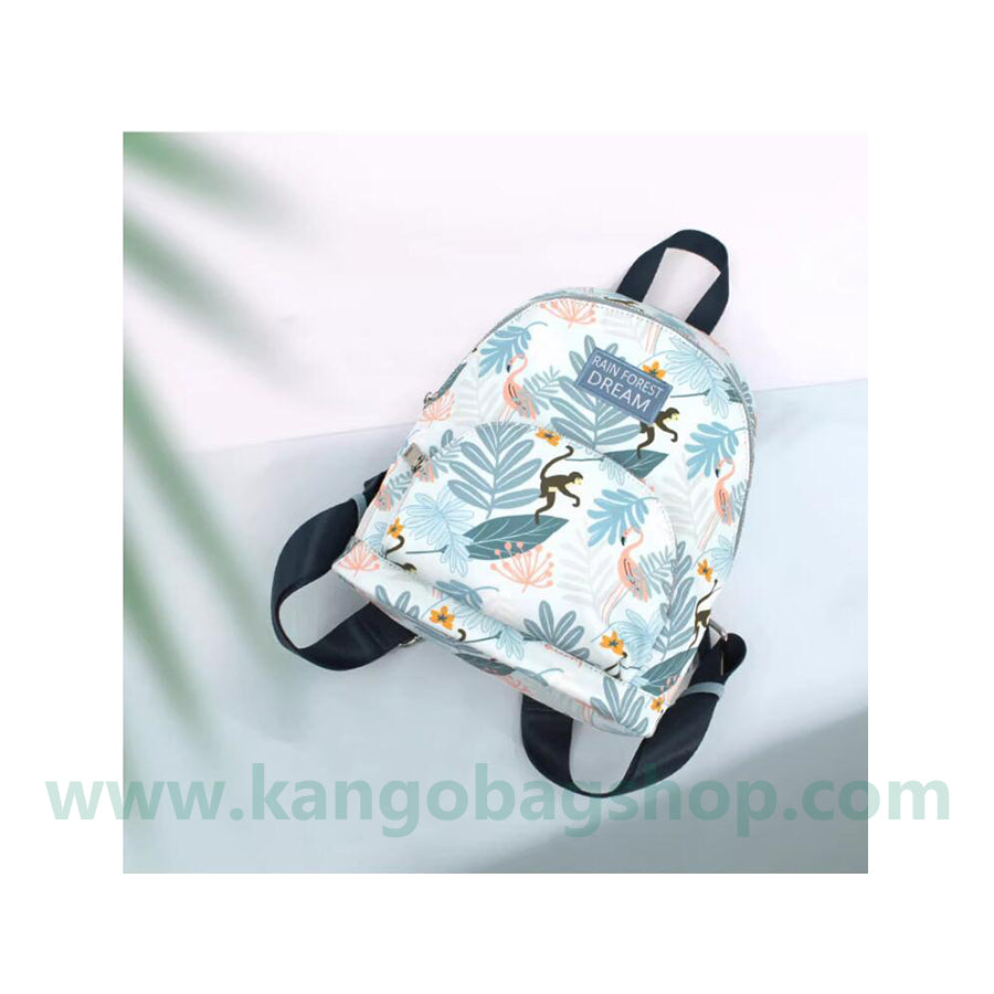 Printed woman portable travel bag fashion nylon backpack woman