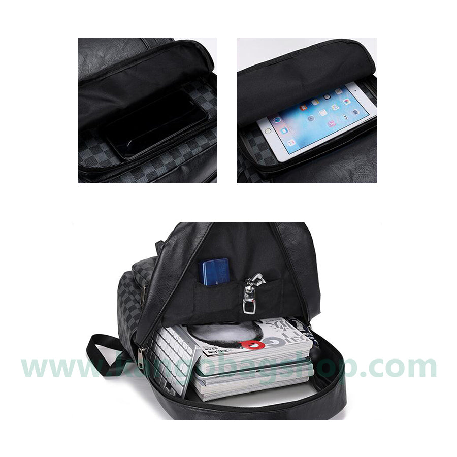 Male big capacity simple male travel computer backpack fashion high school student schoolbag