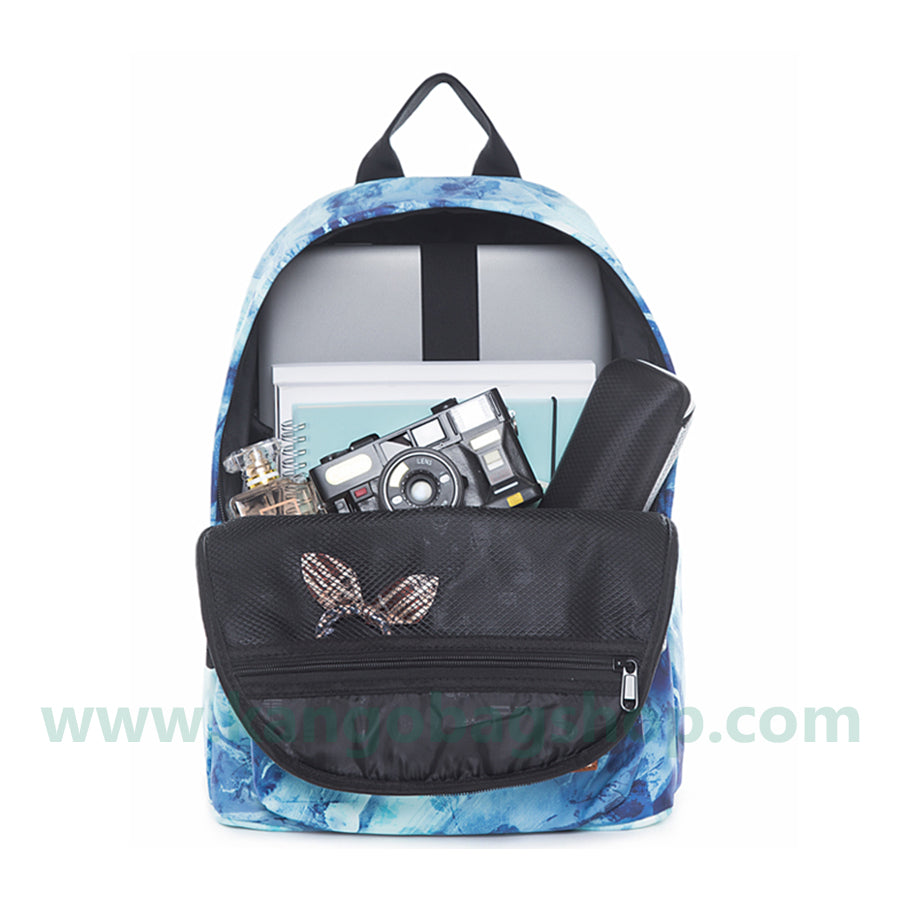 Gender-neutral printed female Korean version of Harajufeng Schoolbag for middle school boys backpack