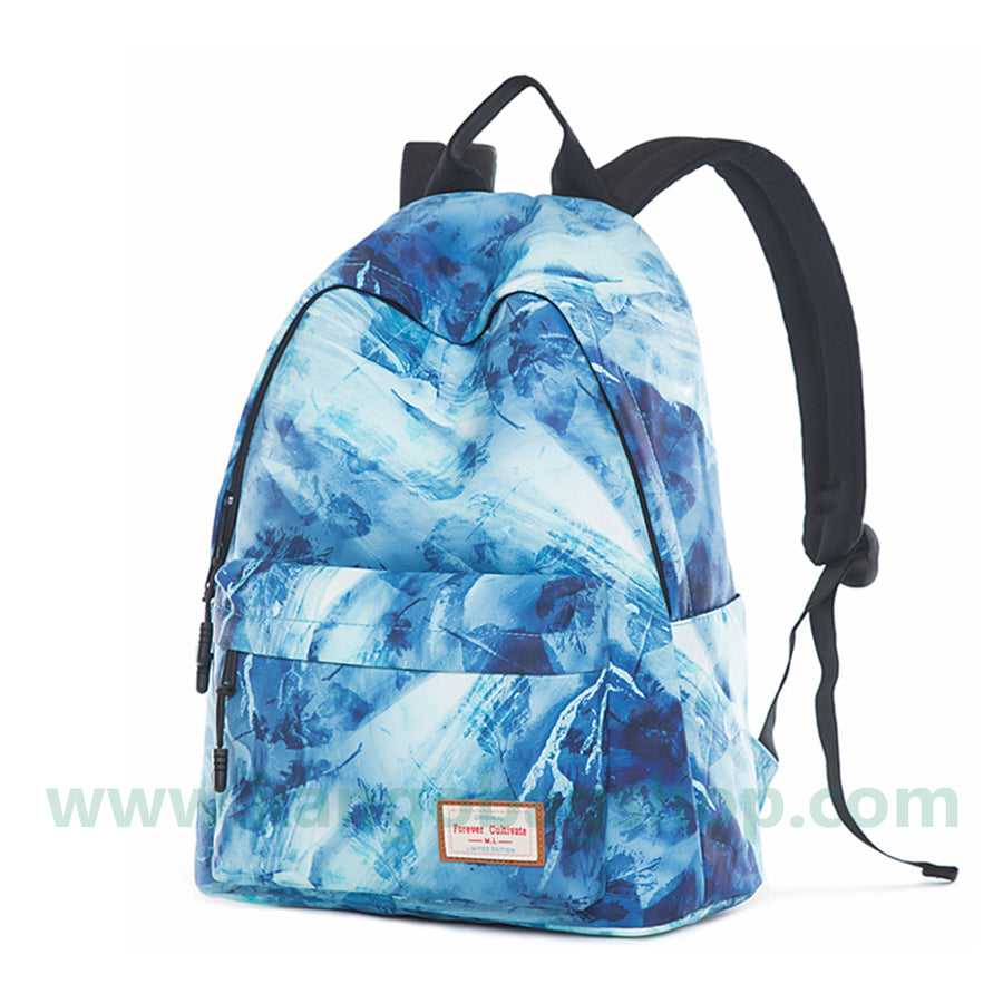 Gender-neutral printed female Korean version of Harajufeng Schoolbag for middle school boys backpack