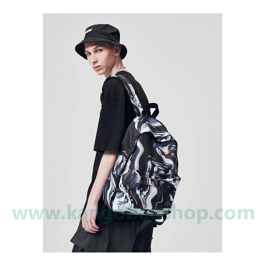 Printed backpack a small number of high school students schoolbag female high-capacity campus computer backpack new