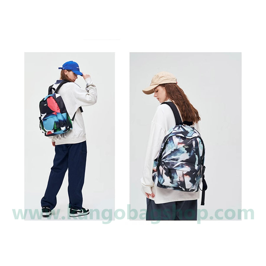 Printed backpack a small number of high school students schoolbag female high-capacity campus computer backpack new